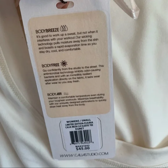 Calia Carrie Underwood Limited Edition Mesh 3/4 Length Sleeve Tee - Picture 7 of 11